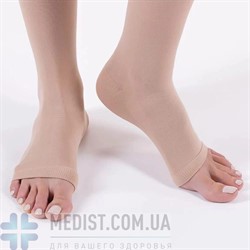 Компрессионные чулки Thuasne Venoflex Kokoon (Франция) 2 класс компрессии КРУЖЕВНАЯ РЕЗИНКА для женщин, цвет бежевый, носок открытый