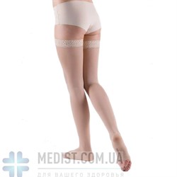 Компрессионные чулки Thuasne Venoflex Kokoon (Франция) 2 класс компрессии КРУЖЕВНАЯ РЕЗИНКА для женщин, цвет бежевый, носок открытый