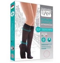 Компрессионные гольфы Tiana профилактические с закрытым носком для женщин