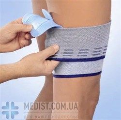 Активный бандаж Bauerfeind MyoTrain -  динамический ортез с двумя массирующими вставками для лечения повреждений мышц бедра - для женщин и мужчин