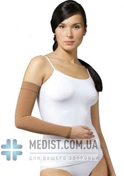 Медицинский компрессионный рукав Tonus Elast Lux - 2 класс компрессии (ccl2) - для женщин и мужчин - ДО ЗАПЯСТЬЯ - цвет карамель