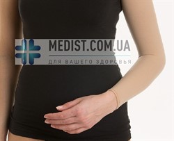 Компрессионный рукав ДО ЗАПЯСТЬЯ НА ТЕКСТИЛЬНОЙ ЗАСТЕЖКЕ (липучке) Relaxsan Medicale Classic 2 класс компрессии  для женщин и мужчин - цвет телесный