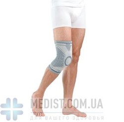 Бандаж для коленного сустава Алком 3023 " Комфорт" с силиконовым пателлярным кольцом и спиралевидными ребрами жесткости ДЛЯ ЖЕНЩИН И МУЖЧИН