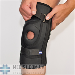 Наколенник неопреновый с силиконовым пателлярным кольцом для фиксации коленной чашечки Алком 4038 ДЛЯ ЖЕНЩИН И МУЖЧИН - фото 26372