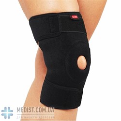 Бандаж для коленного сустава аэропреновый разъемный Aurafix 3101 с пателлярным кольцом и внутренними силиконовыми вставками ДЛЯ ЖЕНЩИН И МУЖЧИН