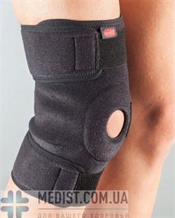 Бандаж для коленного сустава аэропреновый разъемный Aurafix 3101 с пателлярным кольцом и внутренними силиконовыми вставками ДЛЯ ЖЕНЩИН И МУЖЧИН