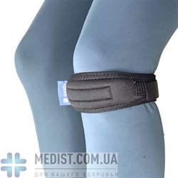 Разъемный пателлярный бандаж при «колене прыгуна» с анатомическим съемным силиконовым пелотом Aurafix 110 ДЛЯ ЖЕНЩИН И МУЖЧИН