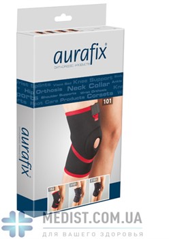 Наколенник аэропреновый Aurafix 101 с открытой коленной чашечкой и пателлярным кольцом ДЛЯ ЖЕНЩИН И МУЖЧИН