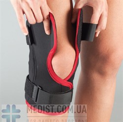 Бандаж открытого типа для коленного сустава аэропреновый разъемный Aurafix 104-A с полицентрическими шарнирами ДЛЯ ЖЕНЩИН И МУЖЧИН