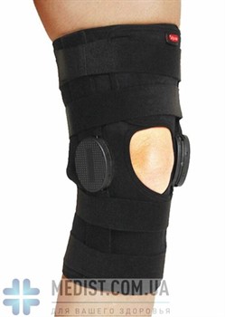 Бандаж регулируемый для коленного сустава аэропреновый разъемный Aurafix 3125 с полицентрическими шарнирами ДЛЯ ЖЕНЩИН И МУЖЧИН
