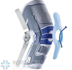 Мультифункциональный ортез для стабилизации коленного сустава Bauerfeind SofTec Genu - динамический наколенник для коленного сустава с боковыми вставками и ограничительными шарнирами - для женщин и мужчин