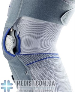 Мультифункциональный ортез для стабилизации коленного сустава Bauerfeind SofTec Genu - динамический наколенник для коленного сустава с боковыми вставками и ограничительными шарнирами - для женщин и мужчин