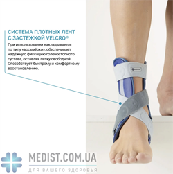 Стабилизирующий ортез Bauerfeind GenuTrain MalleoLoc - для иммобилизации голеностопного сустава для женщин и мужчин