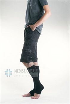 Компрессионные гольфы Soloventex 2 класс компрессии хлопок открытый носок для мужчин