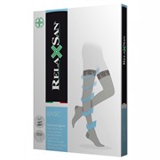 Компрессионные чулки RELAXSAN BASIC профилактические КРУЖЕВНАЯ резинка закрытый носок для женщин