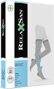 Компрессионные чулки RELAXSAN BASIC 2 класса компрессии открытый и закрытый носок для женщин и мужчин