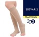 30% КАУЧУКА в составе - Компрессионные гольфы SIGVARIS MEDICAL TRADITIONAL 2 класс компрессии с открытым носком для женщин и мужчин