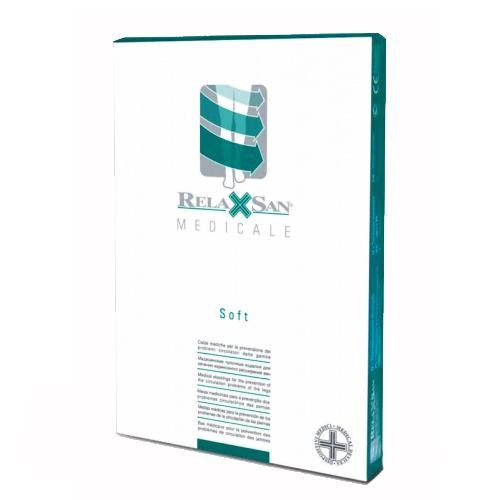 Медичні компресійні панчохи для жінок і чоловіків Relaxsan Medicale Soft другого класу компресії МІКРОФІБРА відкритий носок (мисок) 