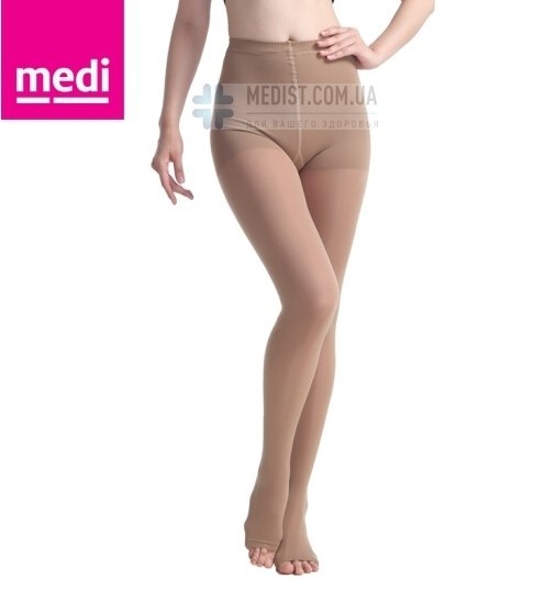 Компрессионные колготы MEDIVEN PLUS medi 2 класс компрессии с открытым и закрытым носком для женщин и мужчин