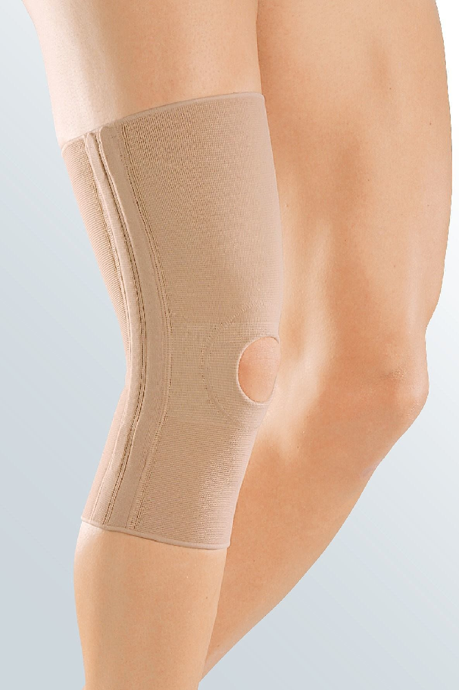 Бандаж компрессионный для коленного сустава Medi elastic knee support c ребрами жесткости и открытым надколенником